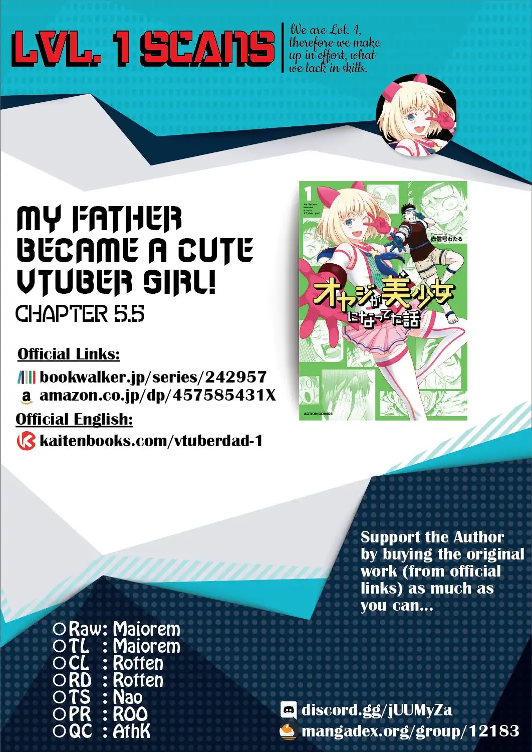 My Father Became a Cute VTuber Girl! Chapter 5.5 7